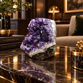 Premium Natural Amethyst Crystal – Purple Crystal Home Décor & Serenity Accent | Size: 10×11 | 747 Grams