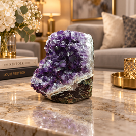 Premium Natural Amethyst Crystal – Purple Crystal Home Décor & Serenity Accent | Size: 10×11 | 747 Grams