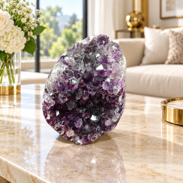 Premium Natural Amethyst Crystal – Purple Crystal Home Décor & Serenity Accent | Size: 8×10 | 887 Grams
