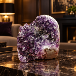 Premium Natural Amethyst Crystal – Purple Crystal Home Décor & Serenity Accent | Size: 9×8 | 892 Grams