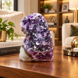 Premium Natural Amethyst Crystal – Purple Crystal Home Décor & Serenity Accent | Size: 11×13 | 1.213 KG