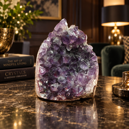 Premium Natural Amethyst Crystal – Purple Crystal Home Décor & Serenity Accent | Size: 9× 10 | 806 Grams