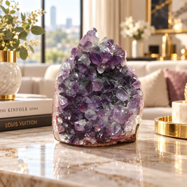 Premium Natural Amethyst Crystal – Purple Crystal Home Décor & Serenity Accent | Size: 9× 10 | 806 Grams