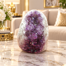 Premium Natural Amethyst Crystal – Purple Crystal Home Décor & Serenity Accent | Size: 7×11 | 845 Grams