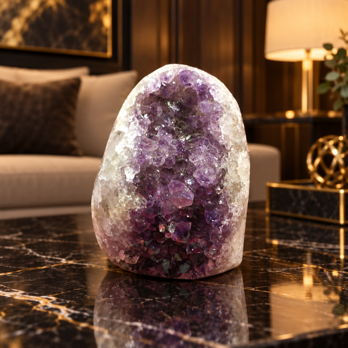 Premium Natural Amethyst Crystal – Purple Crystal Home Décor & Serenity Accent | Size: 7×11 | 845 Grams