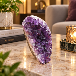 Premium Natural Amethyst Crystal – Purple Crystal Home Décor & Serenity Accent | Size: 6×9 | 611 Grams