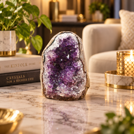 Premium Natural Amethyst Crystal – Purple Crystal Home Décor & Serenity Accent | Size: 6×9 | 489 Grams