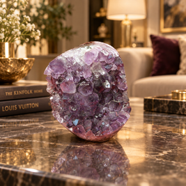 Premium Natural Amethyst Crystal – Purple Crystal Home Décor & Serenity Accent | Size: 6×8 | 483 Grams