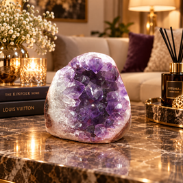 Premium Natural Amethyst Crystal – Purple Crystal Home Décor & Serenity Accent | Size: 10×8 | 740 Grams
