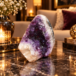 Premium Natural Amethyst Crystal – Purple Crystal Home Décor & Serenity Accent | Size: 9×9 | 802 Grams