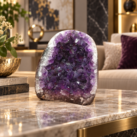 Premium Natural Amethyst Crystal – Purple Crystal Home Décor & Serenity Accent | Size: 8×9 | 793 Grams