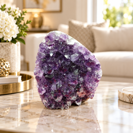 Premium Natural Amethyst Crystal – Purple Crystal Home Décor & Serenity Accent | Size: 8× 10 | 812 Grams
