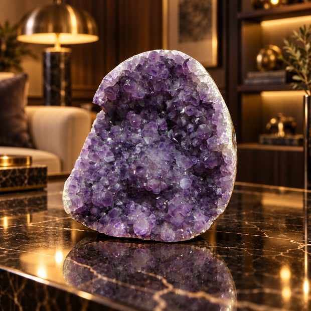 Premium Natural Amethyst Crystal – Purple Crystal Home Décor & Serenity Accent | Size: 10×10 | 1.034 KG