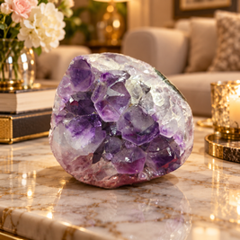 Premium Natural Amethyst Crystal – Purple Crystal Home Décor & Serenity Accent | Size: 9×8 | 946 Grams