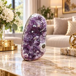 Premium Natural Amethyst Crystal – Purple Crystal Home Décor & Serenity Accent | Size: 6×12 | 838 Grams