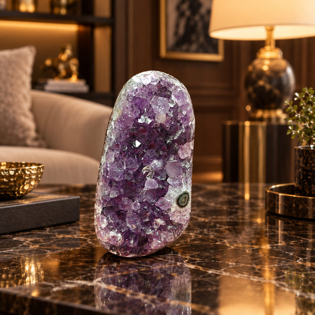 Premium Natural Amethyst Crystal – Purple Crystal Home Décor & Serenity Accent | Size: 6×12 | 838 Grams