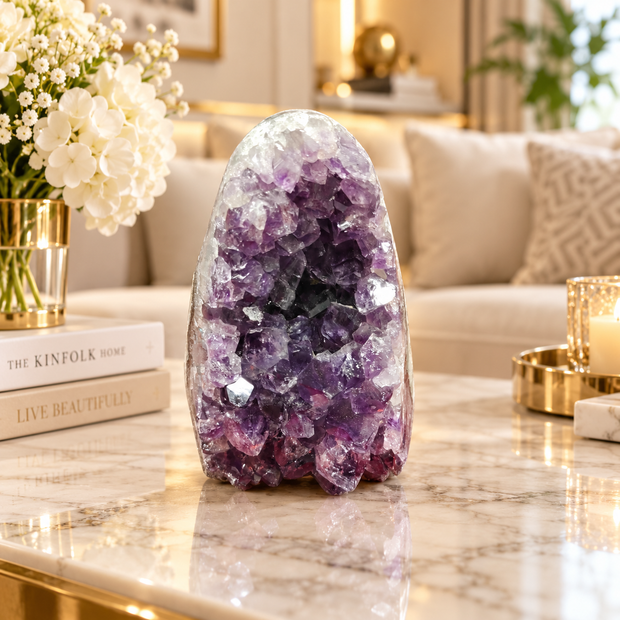 Premium Natural Amethyst Crystal – Purple Crystal Home Décor & Serenity Accent | Size: 9×12 | 1.197 KG