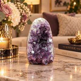 Premium Natural Amethyst Crystal – Purple Crystal Home Décor & Serenity Accent | Size: 9×12 | 1.197 KG