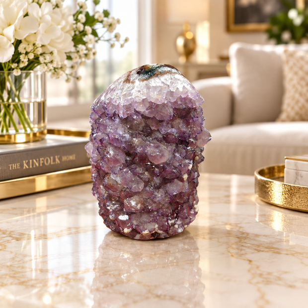 Premium Natural Amethyst Crystal – Purple Crystal Home Décor & Serenity Accent | Size: 8×10 | 822 Grams