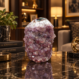 Premium Natural Amethyst Crystal – Purple Crystal Home Décor & Serenity Accent | Size: 8×10 | 822 Grams