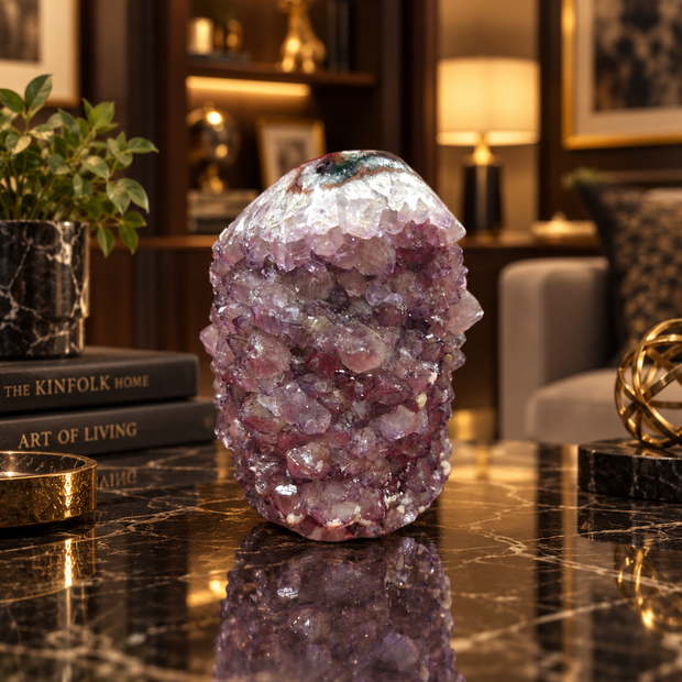 Premium Natural Amethyst Crystal – Purple Crystal Home Décor & Serenity Accent | Size: 8×10 | 822 Grams