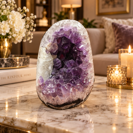 Premium Natural Amethyst Crystal – Purple Crystal Home Décor & Serenity Accent | Size: 8×10 | 1.045 KG