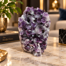 Premium Natural Amethyst Crystal – Purple Crystal Home Décor & Serenity Accent | Size: 8×10 | 1.31 KG