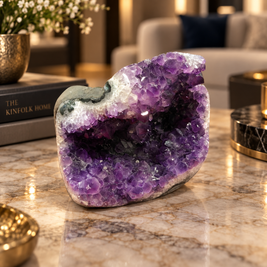 Premium Natural Amethyst Crystal – Purple Crystal Home Décor & Serenity Accent | Size: 12×9 | 1.532 KG