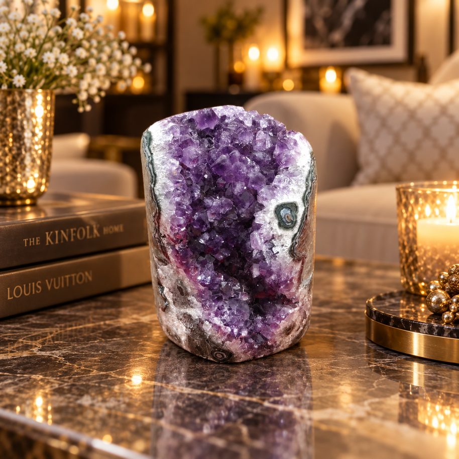 Premium Natural Amethyst Crystal – Purple Crystal Home Décor & Serenity Accent | Size: 9×13 | 2.323 KG