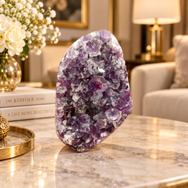 Premium Natural Amethyst Crystal – Purple Crystal Home Décor & Serenity Accent | Size: 7×10 | 692 Grams
