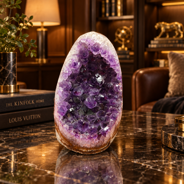Premium Natural Amethyst Crystal – Purple Crystal Home Décor & Serenity Accent | Size: 8×11 | 829 Grams