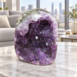 Premium Natural Amethyst Crystal – Purple Crystal Home Décor & Serenity Accent | Size: 8×8 | 495 Grams