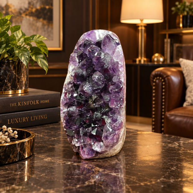 Premium Natural Amethyst Crystal – Purple Crystal Home Décor & Serenity Accent | Size: 6×11 | 804 Grams