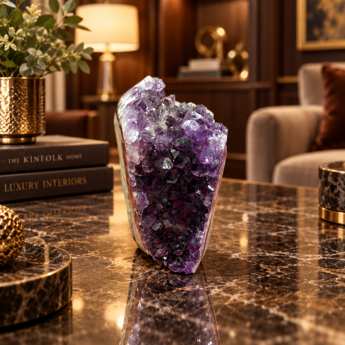 Premium Natural Amethyst Crystal – Purple Crystal Home Décor & Serenity Accent | Size: 5×10 | 868 Grams