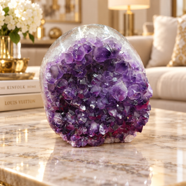 Premium Natural Amethyst Crystal – Purple Crystal Home Décor & Serenity Accent | Size: 11×14 | 2.071 KG