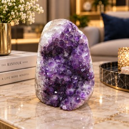 Premium Natural Amethyst Crystal – Purple Crystal Home Décor & Serenity Accent | Size: 13×11 | 1.771 KG