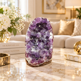 Premium Natural Amethyst Crystal – Purple Crystal Home Décor & Serenity Accent | Size: 9×6 | 543 Grams