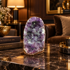 Premium Natural Amethyst Crystal – Purple Crystal Home Décor & Serenity Accent | Size: 9×6 | 543 Grams