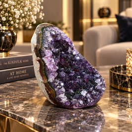 Premium Natural Amethyst Crystal – Purple Crystal Home Décor & Serenity Accent | Size: 10×6 | 944 Grams