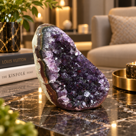 Premium Natural Amethyst Crystal – Purple Crystal Home Décor & Serenity Accent | Size: 10×6 | 944 Grams