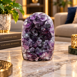 Premium Natural Amethyst Crystal – Purple Crystal Home Décor & Serenity Accent | Size: 8×11 | 934 Grams