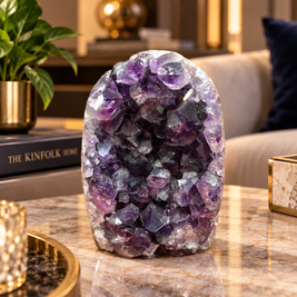 Premium Natural Amethyst Crystal – Purple Crystal Home Décor & Serenity Accent | Size: 8×11 | 934 Grams
