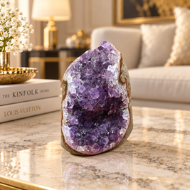 Premium Natural Amethyst Crystal – Purple Crystal Home Décor & Serenity Accent | Size: 8×10 | 912 Grams