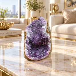Premium Natural Amethyst Crystal – Purple Crystal Home Décor & Serenity Accent | Size: 8×10 | 912 Grams