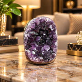 Premium Natural Amethyst Crystal – Purple Crystal Home Décor & Serenity Accent | Size: 6×8 | 365 Grams