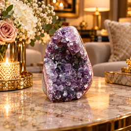 Premium Natural Amethyst Crystal – Purple Crystal Home Décor & Serenity Accent | Size: 9×12 | 1.043 KG