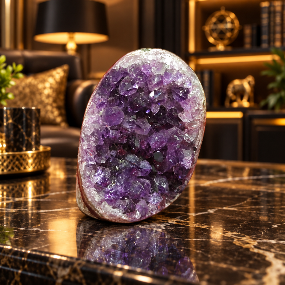Premium Natural Amethyst Crystal – Purple Crystal Home Décor & Serenity Accent | Size: 5×7 | 185 Grams