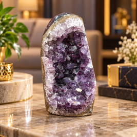 Premium Natural Amethyst Crystal – Purple Crystal Home Décor & Serenity Accent | Size: 6×13 | 1.09 KG