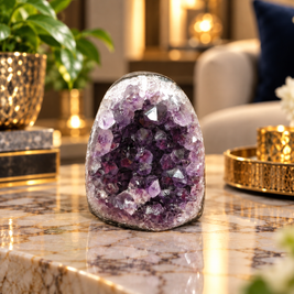 Premium Natural Amethyst Crystal – Purple Crystal Home Décor & Serenity Accent | Size: 5×7 | 303 Grams