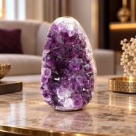 Premium Natural Amethyst Crystal – Purple Crystal Home Décor & Serenity Accent | Size: 5×8 | 354 Grams